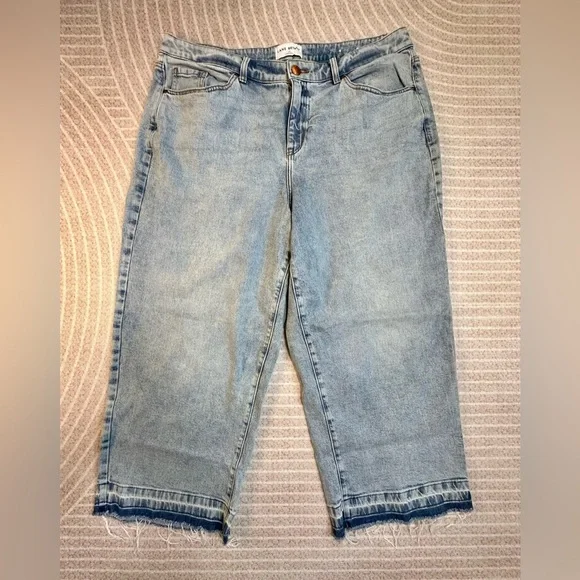 Lane Bryant Ankle Jeans Crop Raw Hem plus Size 18  women’s casual Stretch - Picture 2 of 9